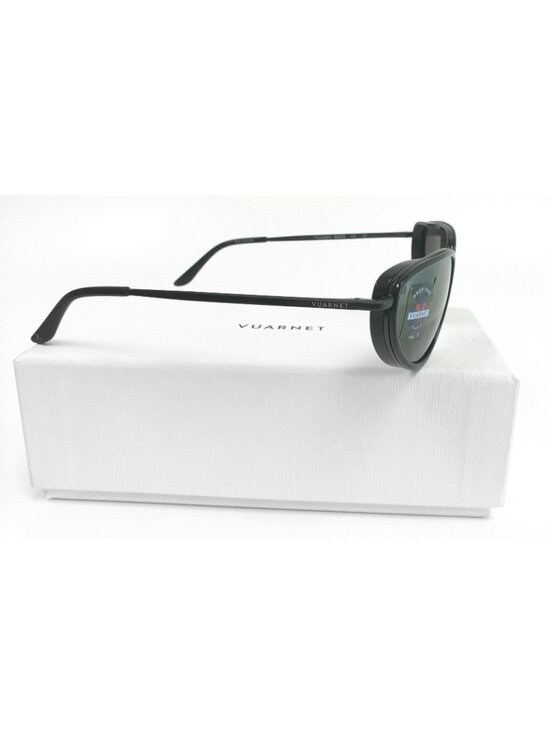 Vuarnet Storm VL2203 0002 59mm Oval Cat Eye Sunglasses in Black - Made in France main image 5